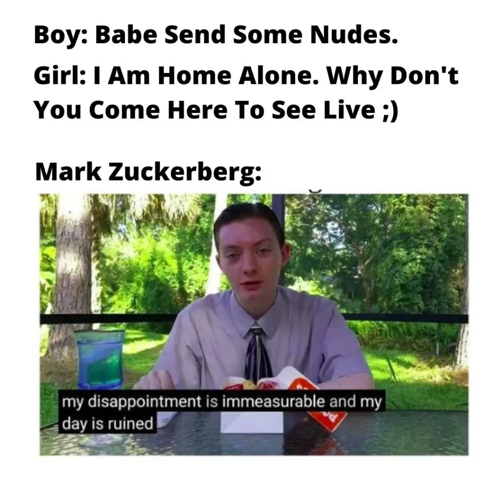 Mark Zuckerberg Is Disappointed