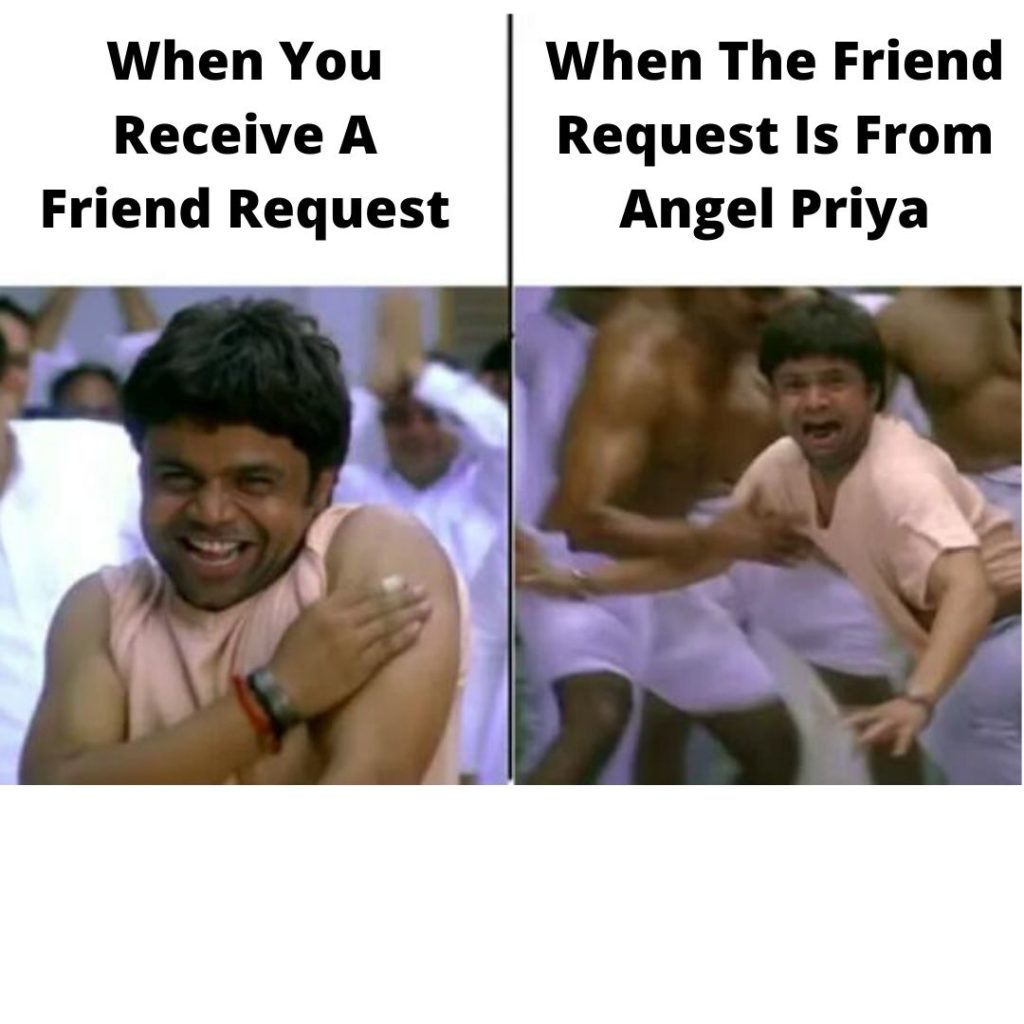 When You Receive A Friend Request From Angel Priya