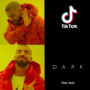 dark tik tok vs tiktok app