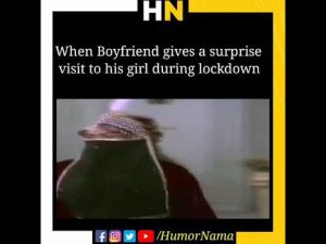 boy visits girlfriend in lockdown video