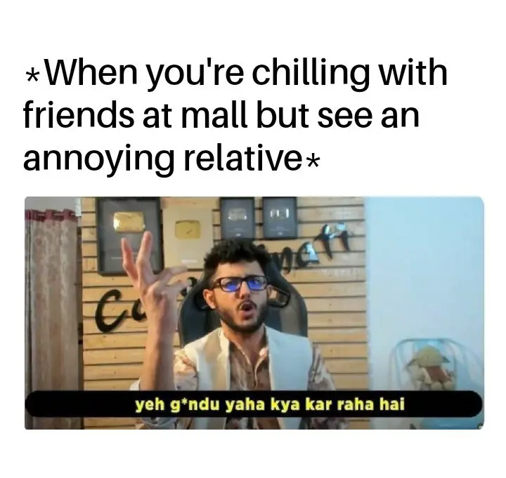 relative in mall meme