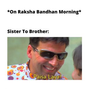 sister on rakshabandhan meme
