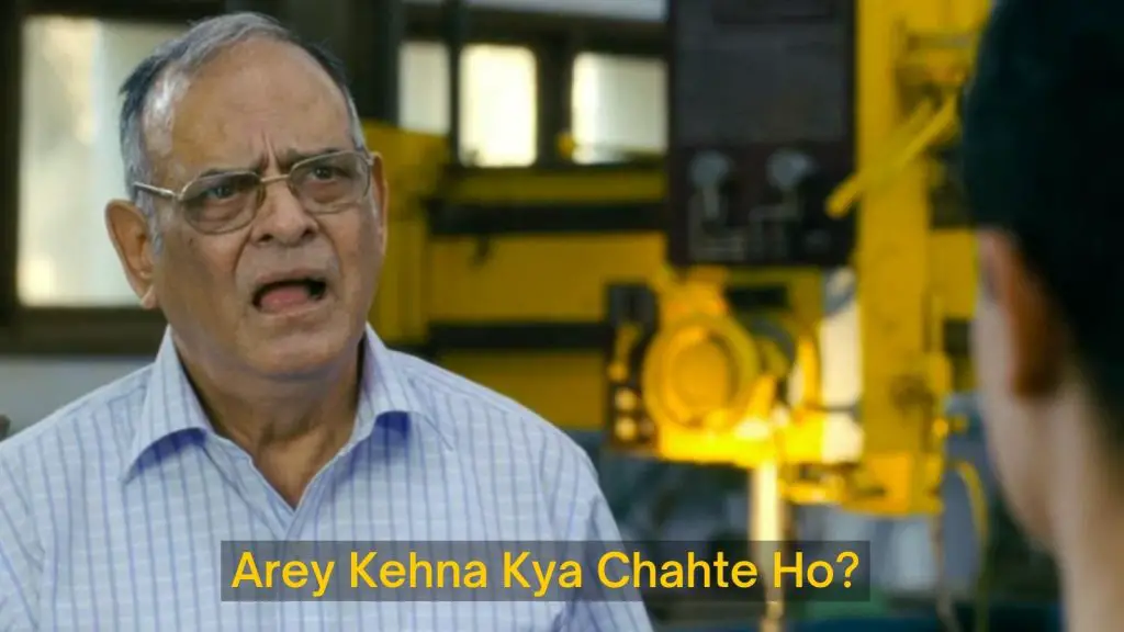 Arey Kehna Kya Chahte Ho meme template from 3 Idiots