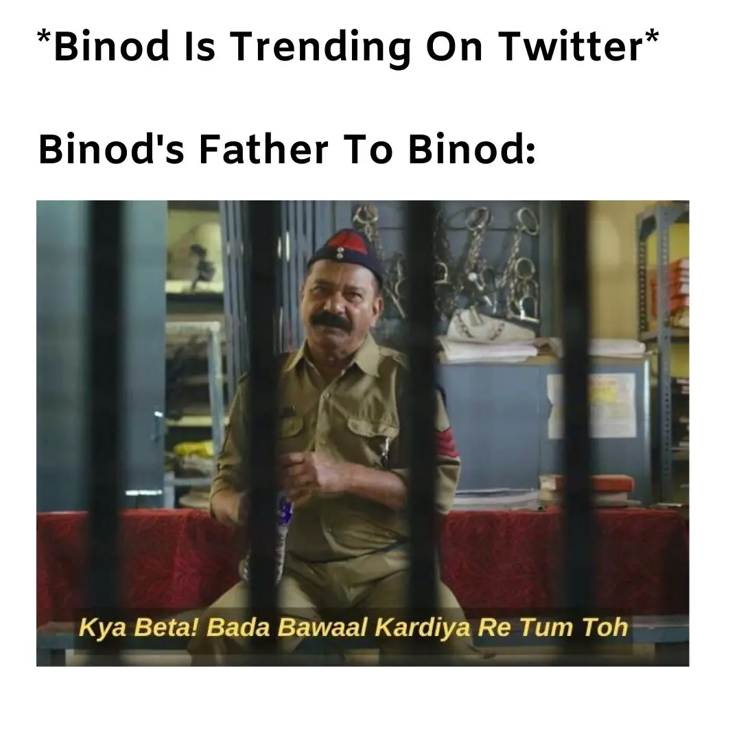 Binod tharu meme on father