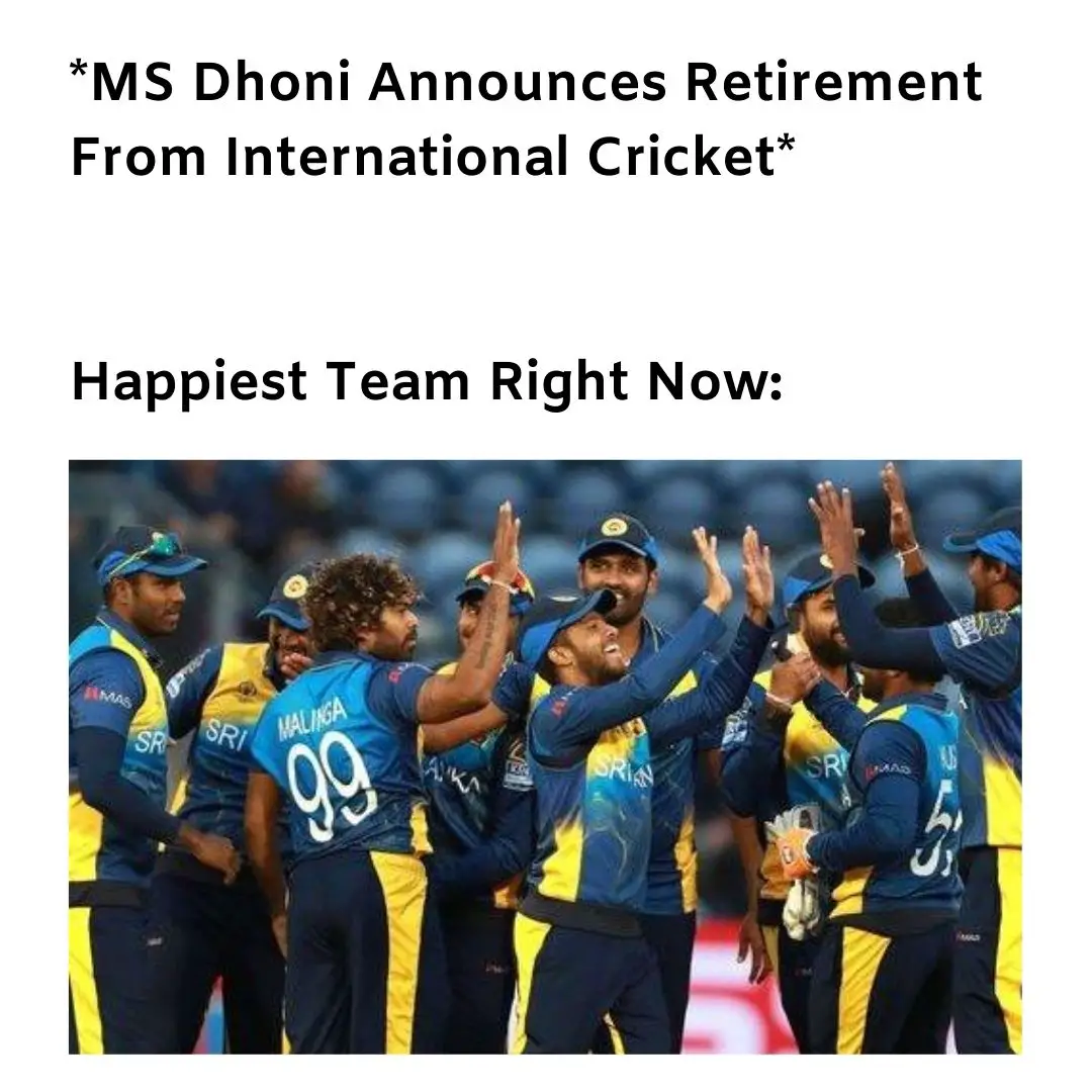 Dhoni retirement meme from cricket