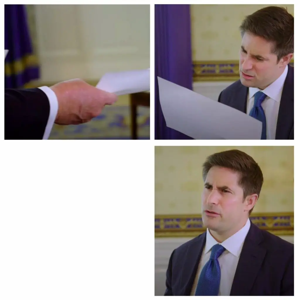 Jonathan Swan meme template from Axios Interview of Trump