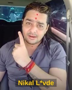 Nikal Lavde meme template on Hindustani bhau