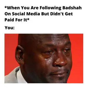 badshah meme on fake followers