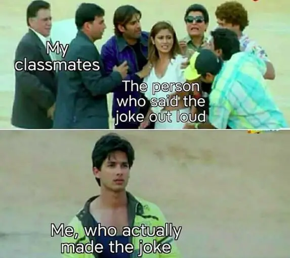 classroom joke meme