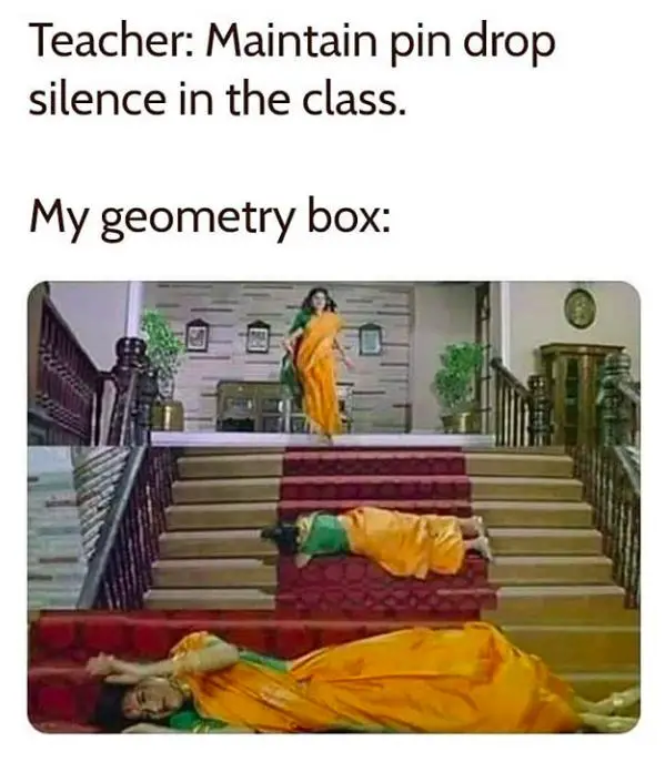 geometry box meme in class