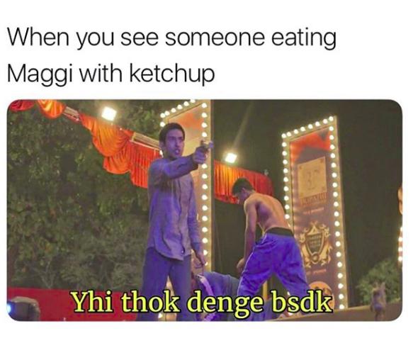 maggi meme with ketchup