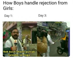 rejection meme of boys