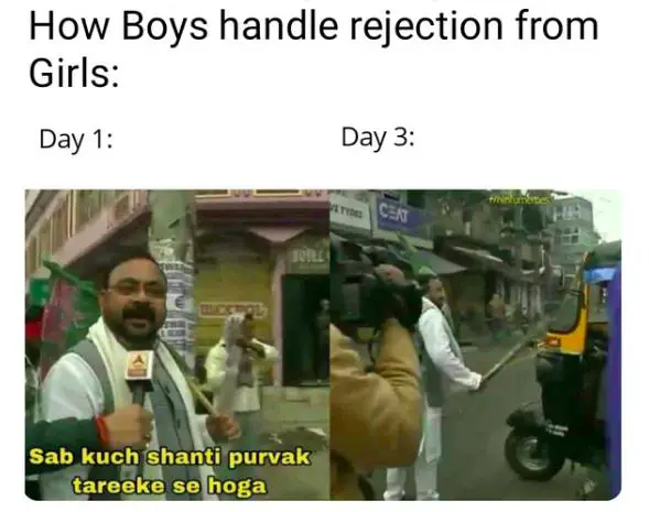 How Boys Handle Rejection?