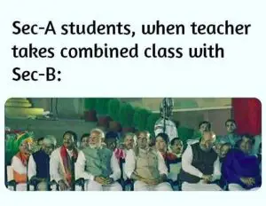 section a student memes in classs