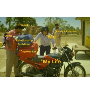 student life meme from panchayat web series