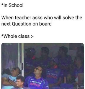 whole class meme when teacher asks question