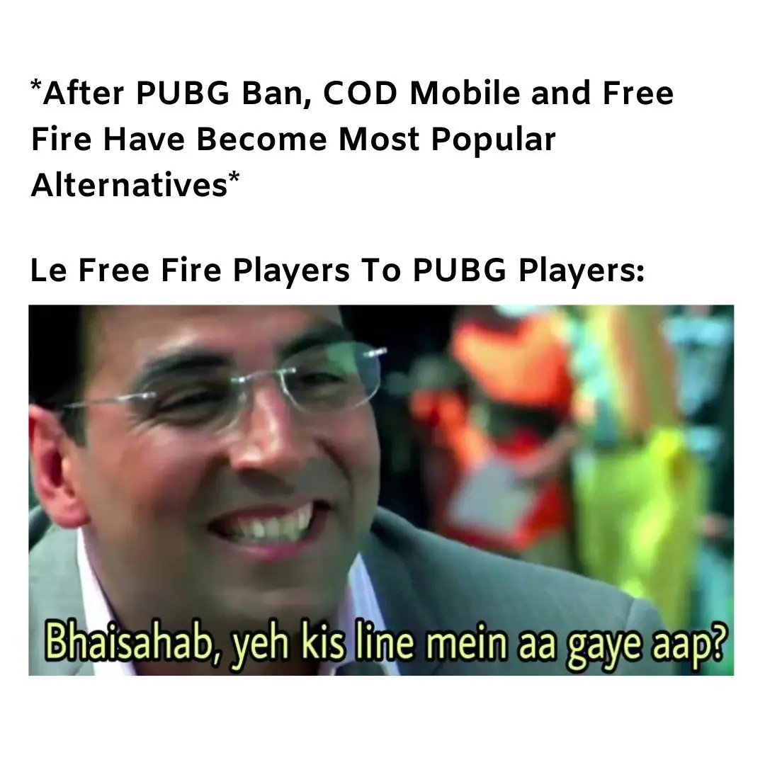 PUBG vs free fire meme