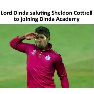 Sheldon Cottrell meme on joining dinda academy