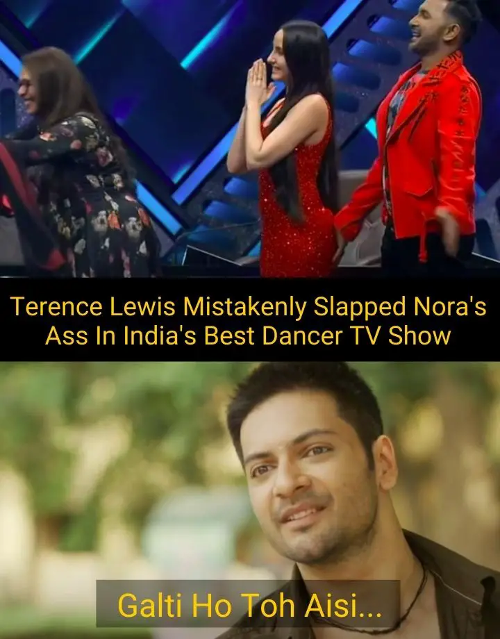 Terence Lewis slap nora fatehi ass meme