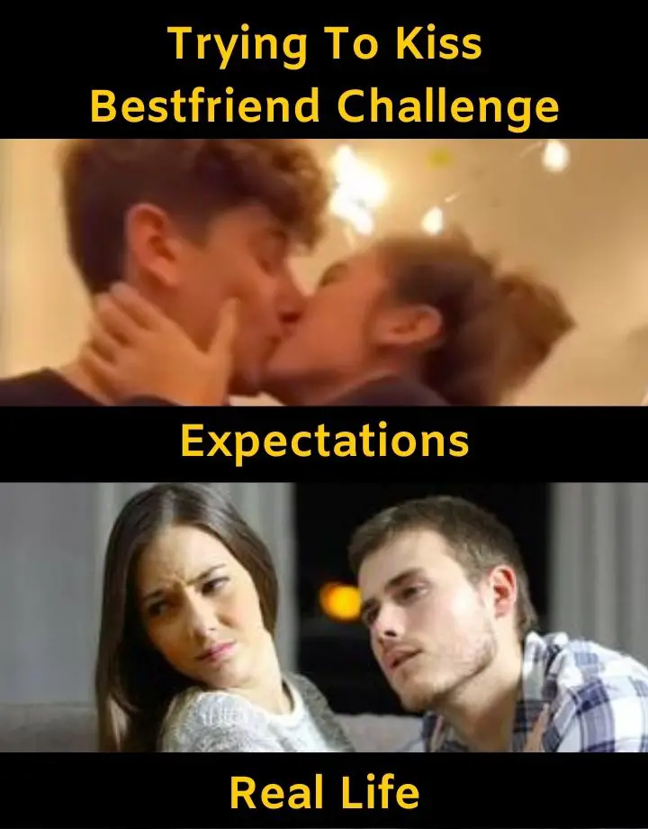 Trying To Kiss Bestfriend Challenge Meme on Tik Tok