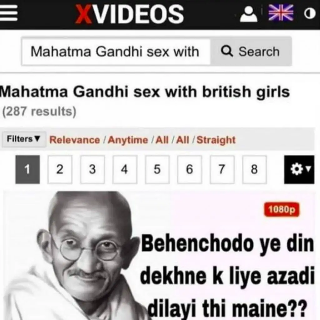 Mahatma Gandhi Trending On XVideos