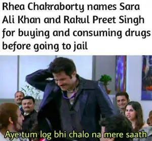 sara ali khan meme on drugs