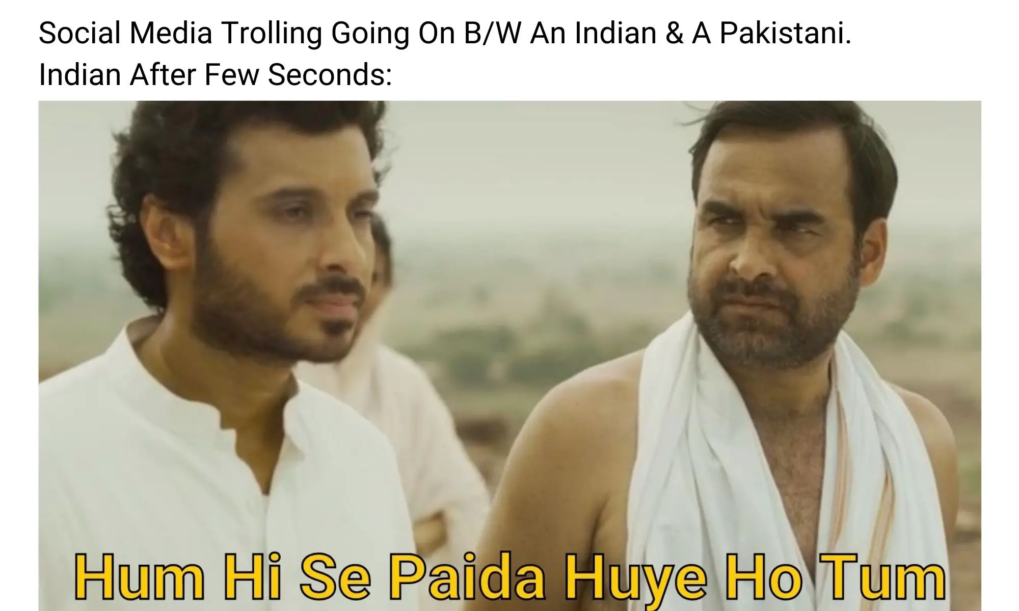 India vs Pakistan meme on mirzapur 2