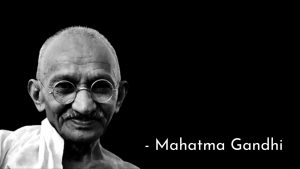 Mahatma Gandhi meme template on fake quote