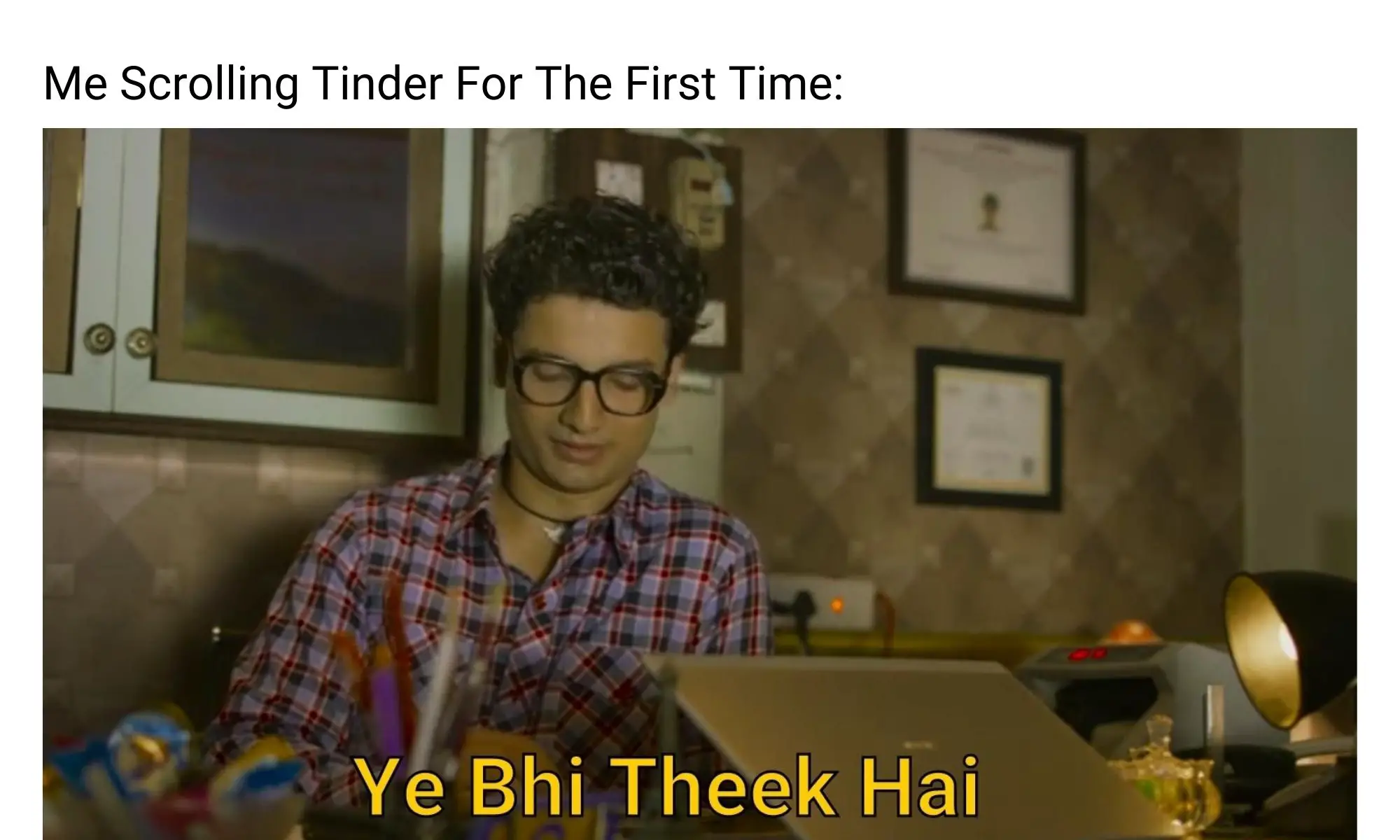 Tinder meme on Mirzapur season 2
