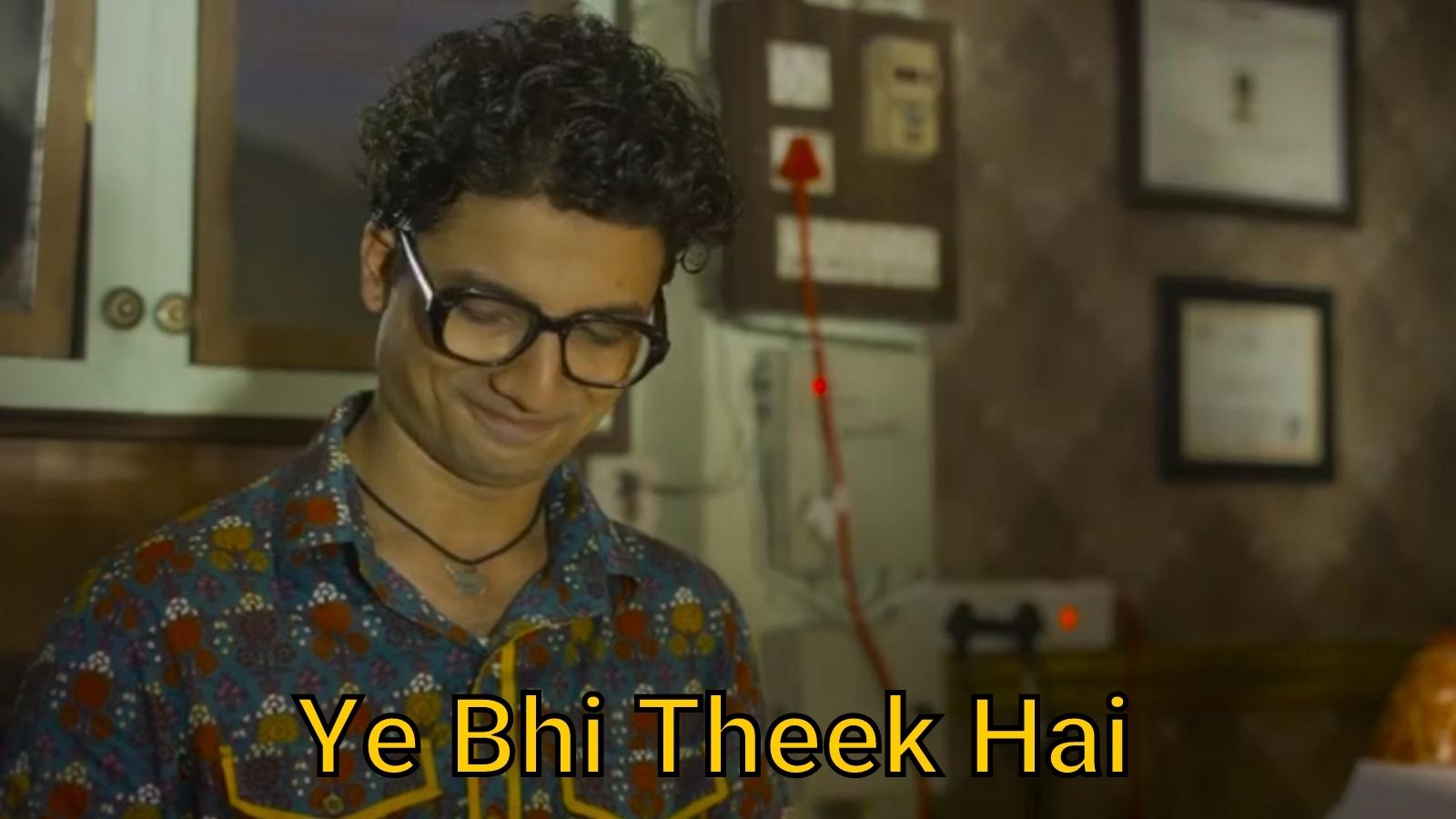 Ye Bhi Theek Hai meme template of Mirzapur 2