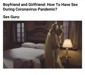 coronavirus sex meme on sex guru