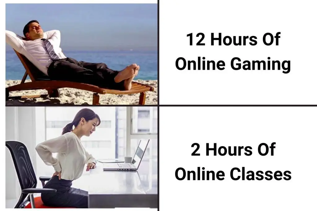 Online Classes Vs Online Gaming