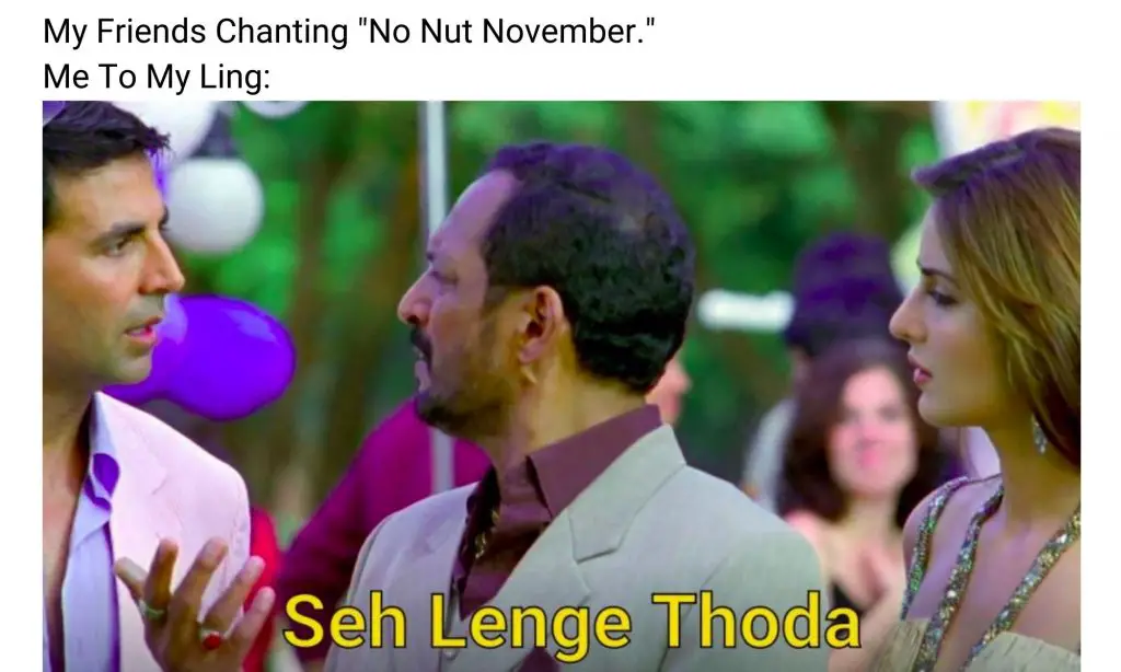No Nut November Meme