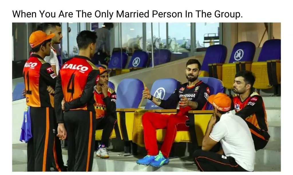 Virat Kohli Explaining Married Life To SRH Players