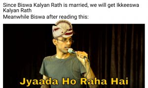 Biswa Kalyan Rath meme on marriage