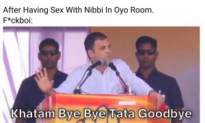 Khatam Bye Bye Tata Goodbye meme on fuckboy