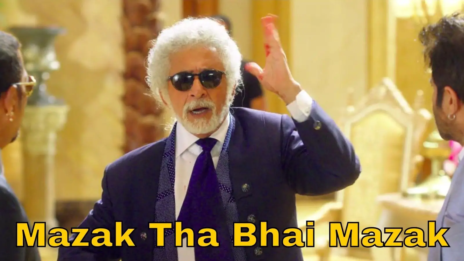 Mazak Tha Bhai meme template of Welcome Back