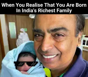 Mukesh Ambani Grandson meme