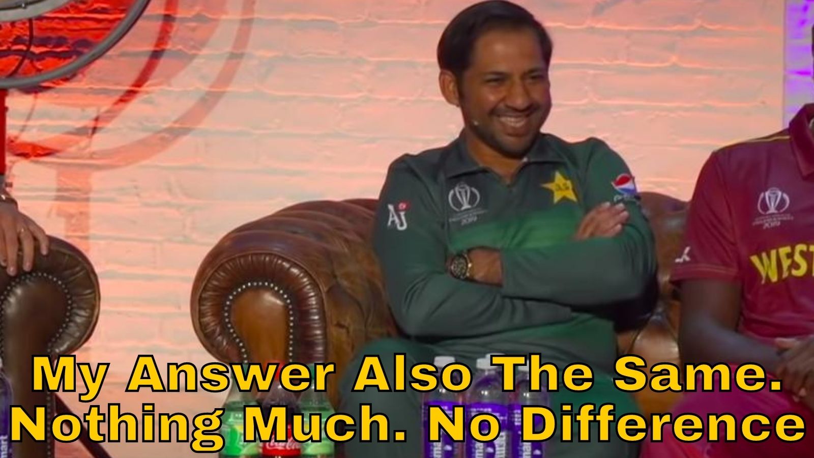 My Answer Is Also Same meme template of Sarfaraz