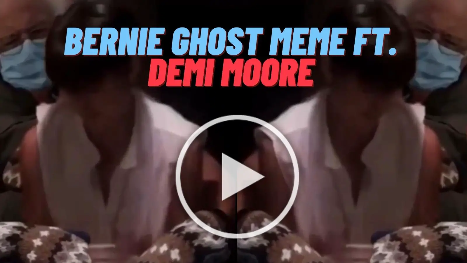 Bernie Sanders Ghost meme on Demi Moore
