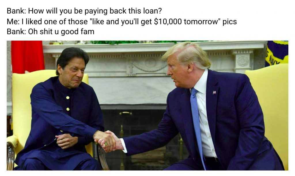 Loan Meme Ft. Imran Khan and Donald Trump