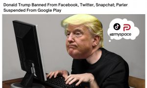 Trump ban meme on twitter and facebook