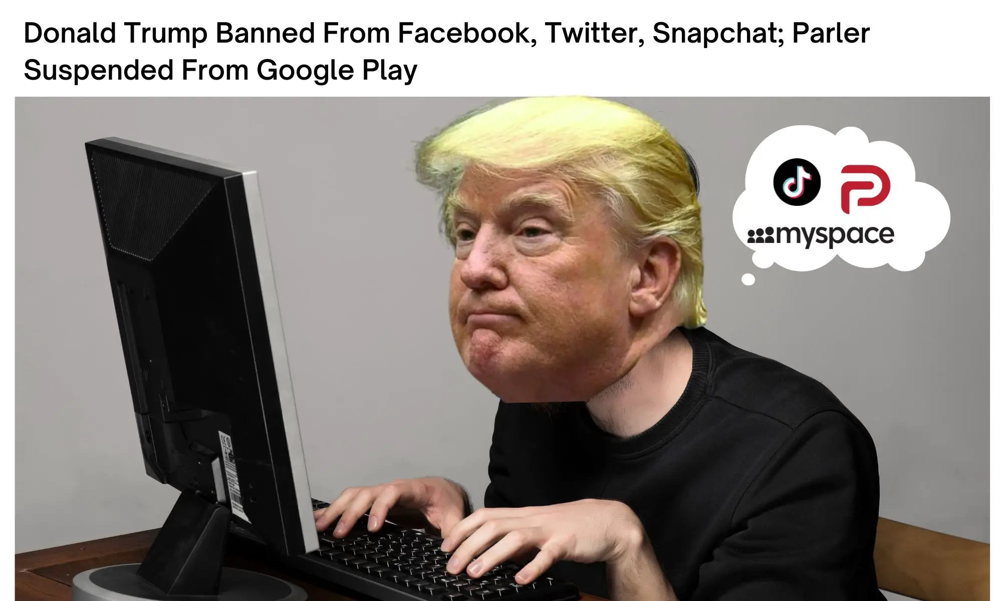 Trump Ban Meme Ft. Twitter & Facebook