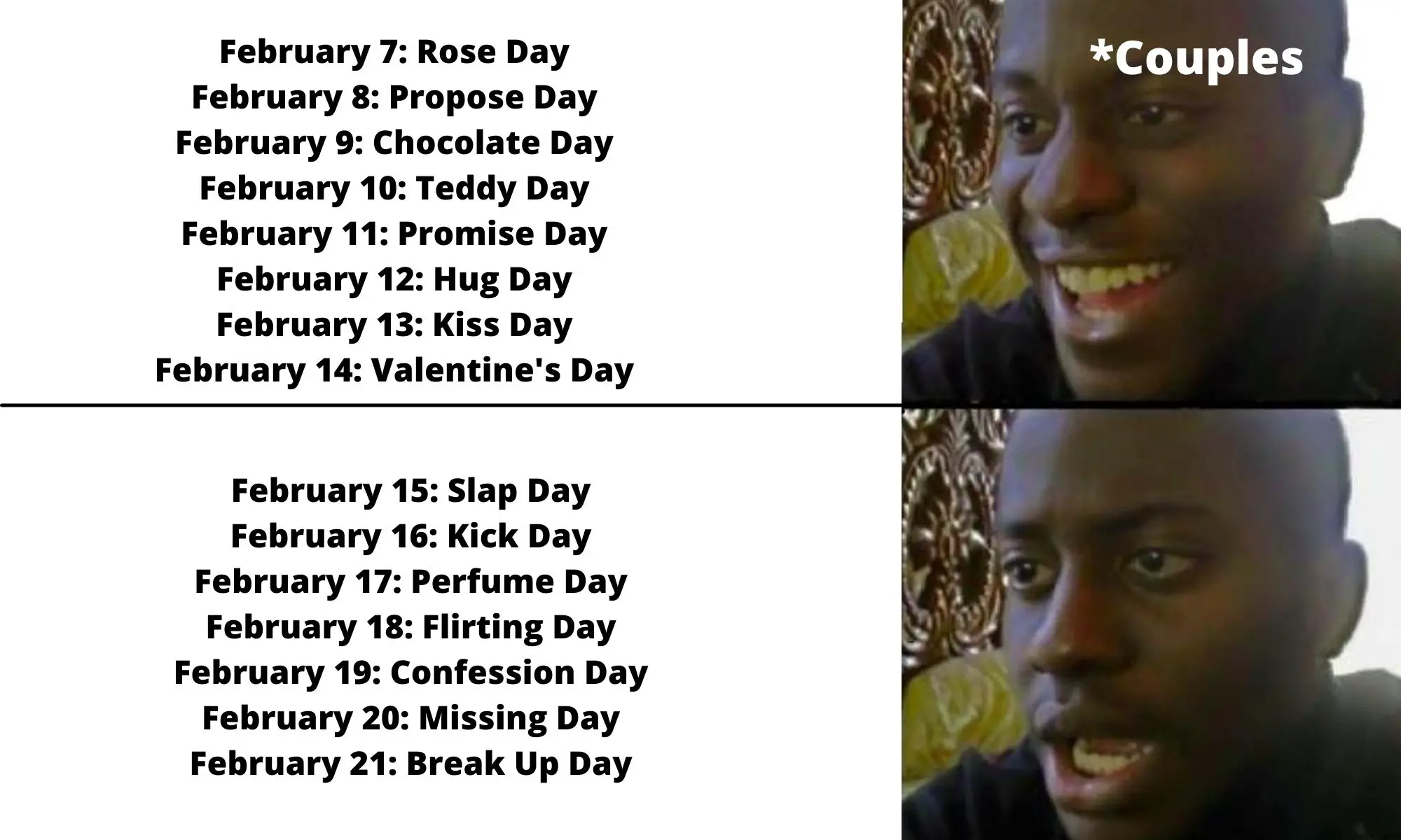 After Valentine Day Meme on Break Up