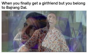 Bajrang Dal Meme on Valentine Day