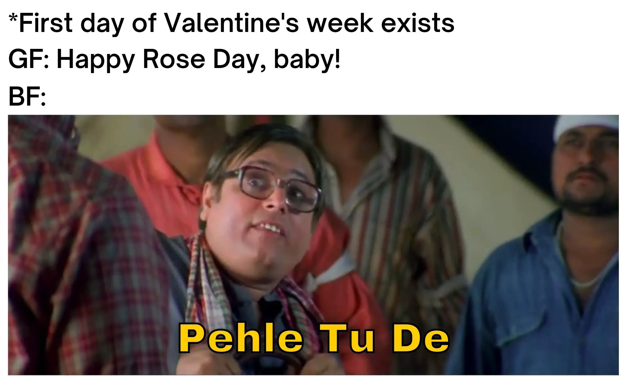 Rose Day Meme on Valentine Day