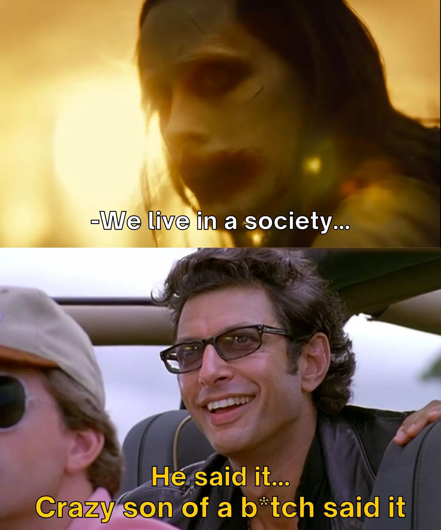 We Live In A Society Meme Ft. Joker