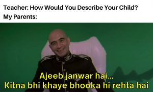 Ajeeb Janwar Hai Meme on parents