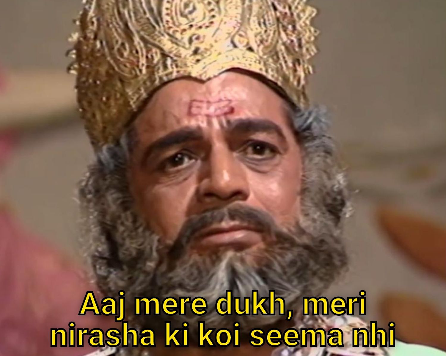 Aaj Mere Dukh Ki Koi Seema Nahi Meme Template on Janak Ramayana