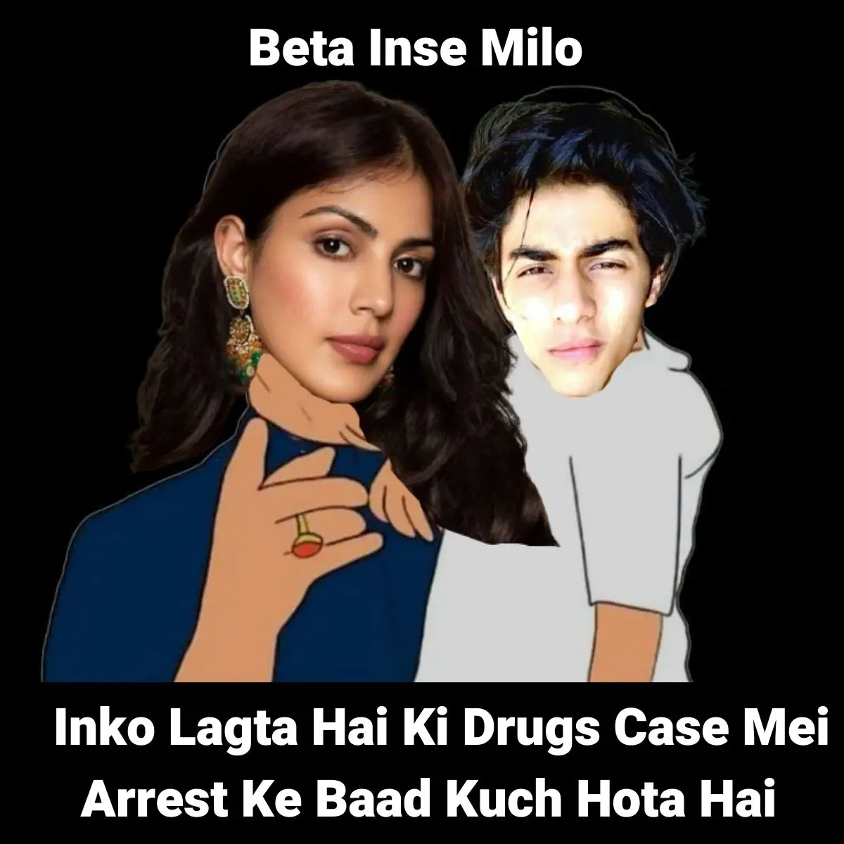 Beta Inse Milo Meme on Aryan Khan